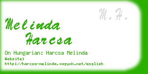 melinda harcsa business card